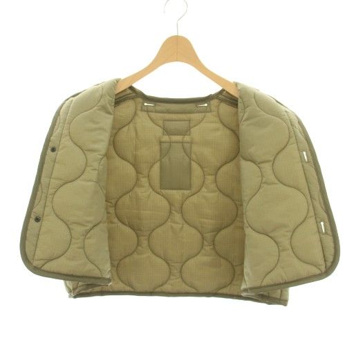 ハイク HYKE 24AW キルテッドクロップドベスト QUILTED CROPPED VEST