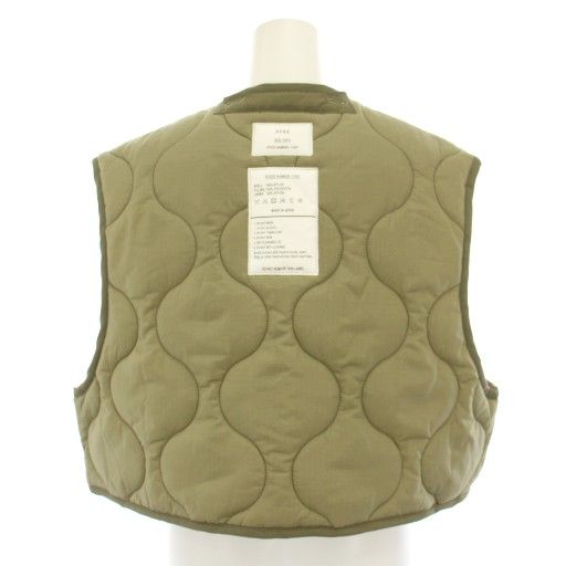 美品HYKE QUILTED CROPPED VEST 24AW ハイク HYKE 24AW キルテッドクロップドベスト QUILTED CROPPED VEST