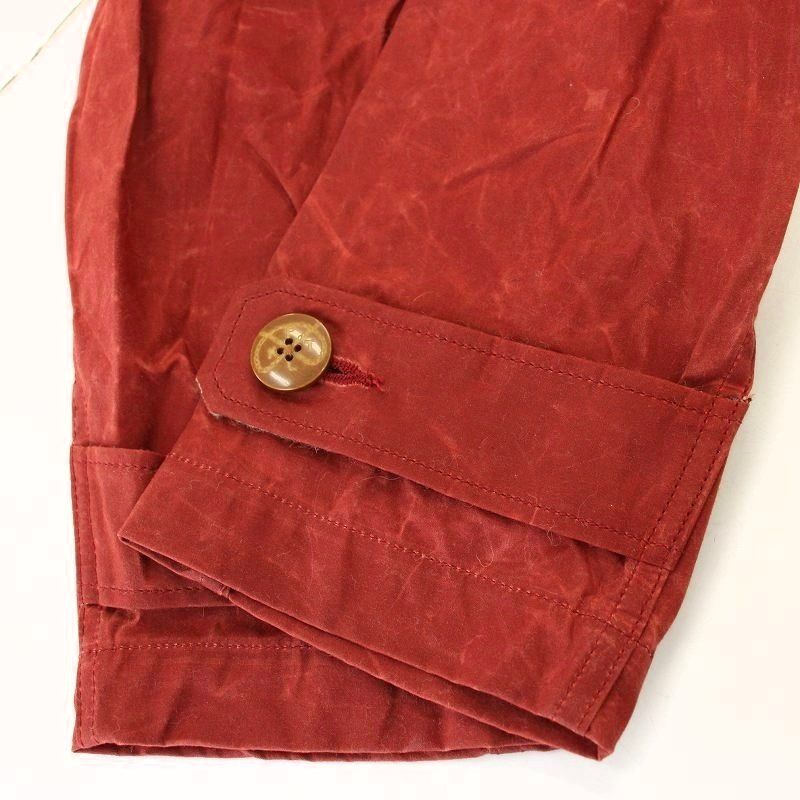 KAPITAL 高密度綿100%オイルコーティングオリバーコート 赤 サイズ0 KAPITAL 高密度綿100%オイルコーティングオリバーコート 赤 サイズ0