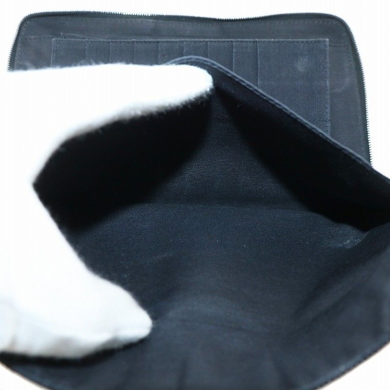 エルメス HERMES エールラインパースGM 長財布 キャンバス ラウンド