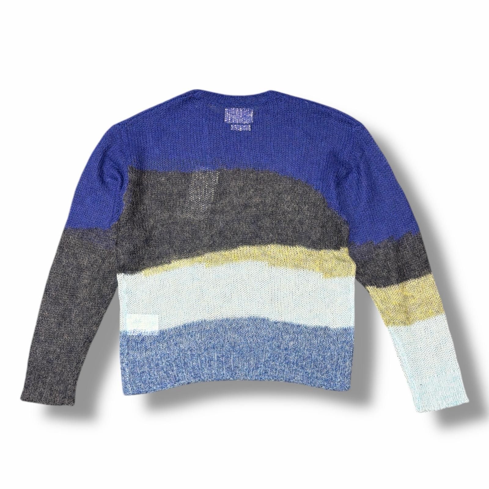 参考上代39600円 未使用 YOKE 25SS Mohair Intarsia Sheer Sweater 