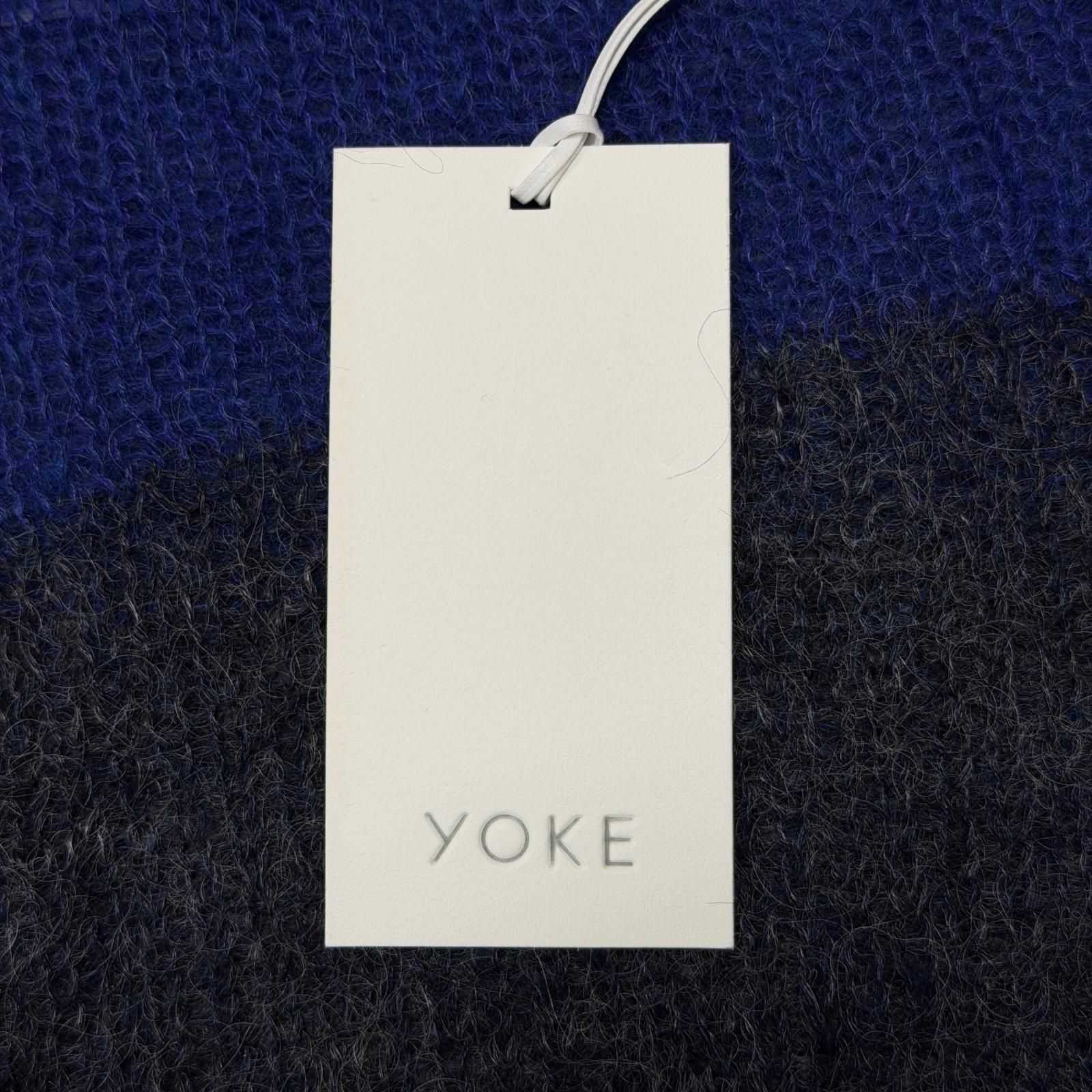 参考上代39600円 未使用 YOKE 25SS Mohair Intarsia Sheer Sweater