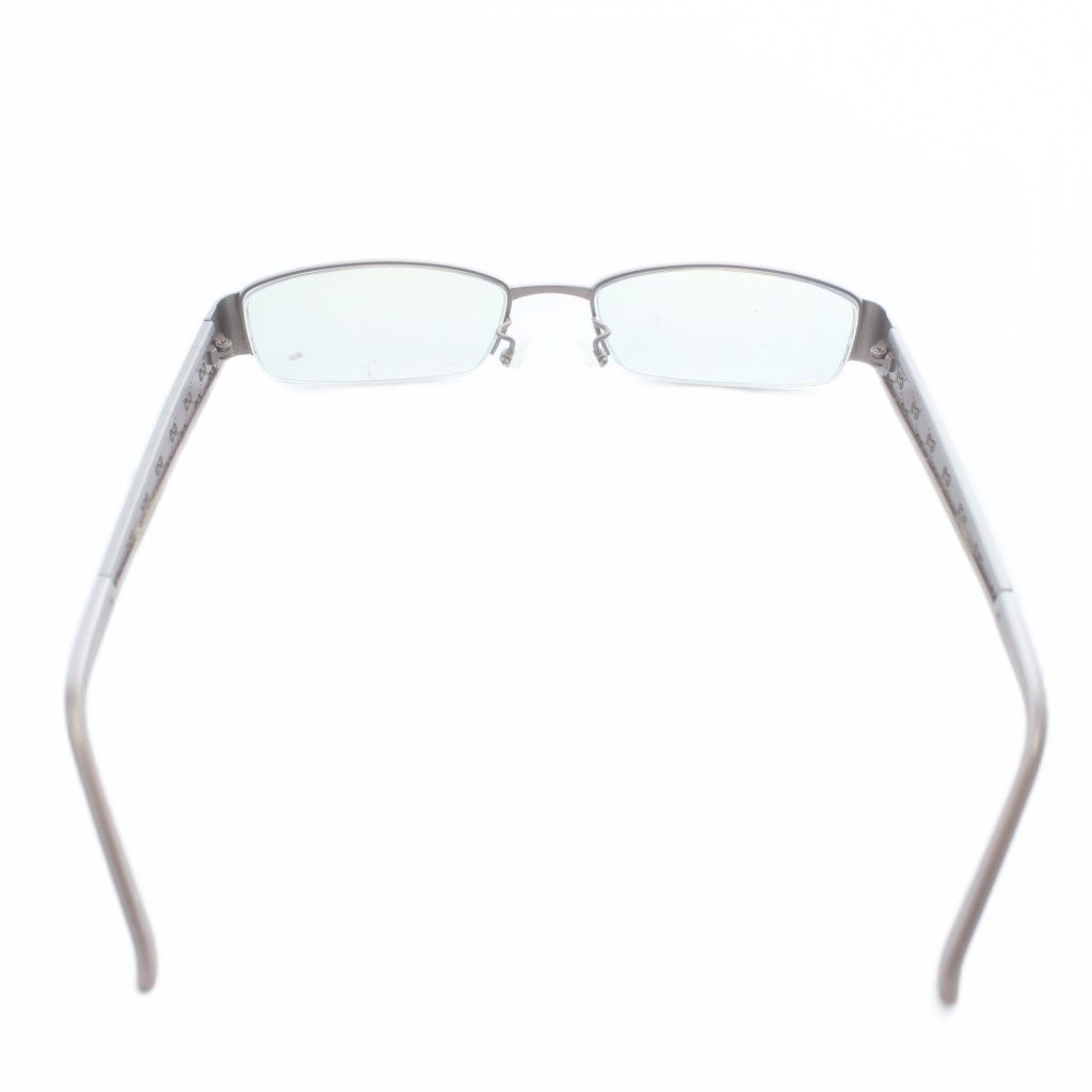 グッチ GUCCI 眼鏡 メガネ 度入り チタンフレーム ハーフリム スクエア