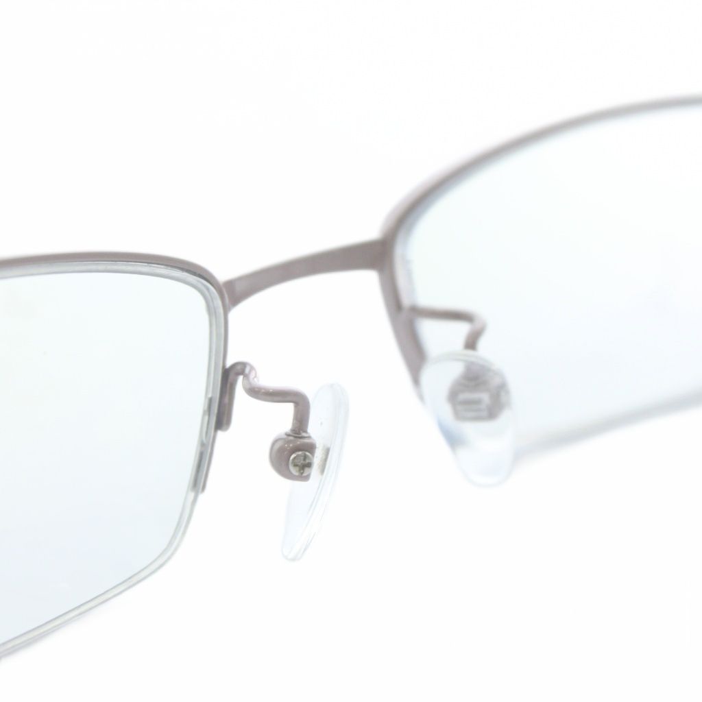 グッチ GUCCI 眼鏡 メガネ 度入り チタンフレーム ハーフリム スクエア