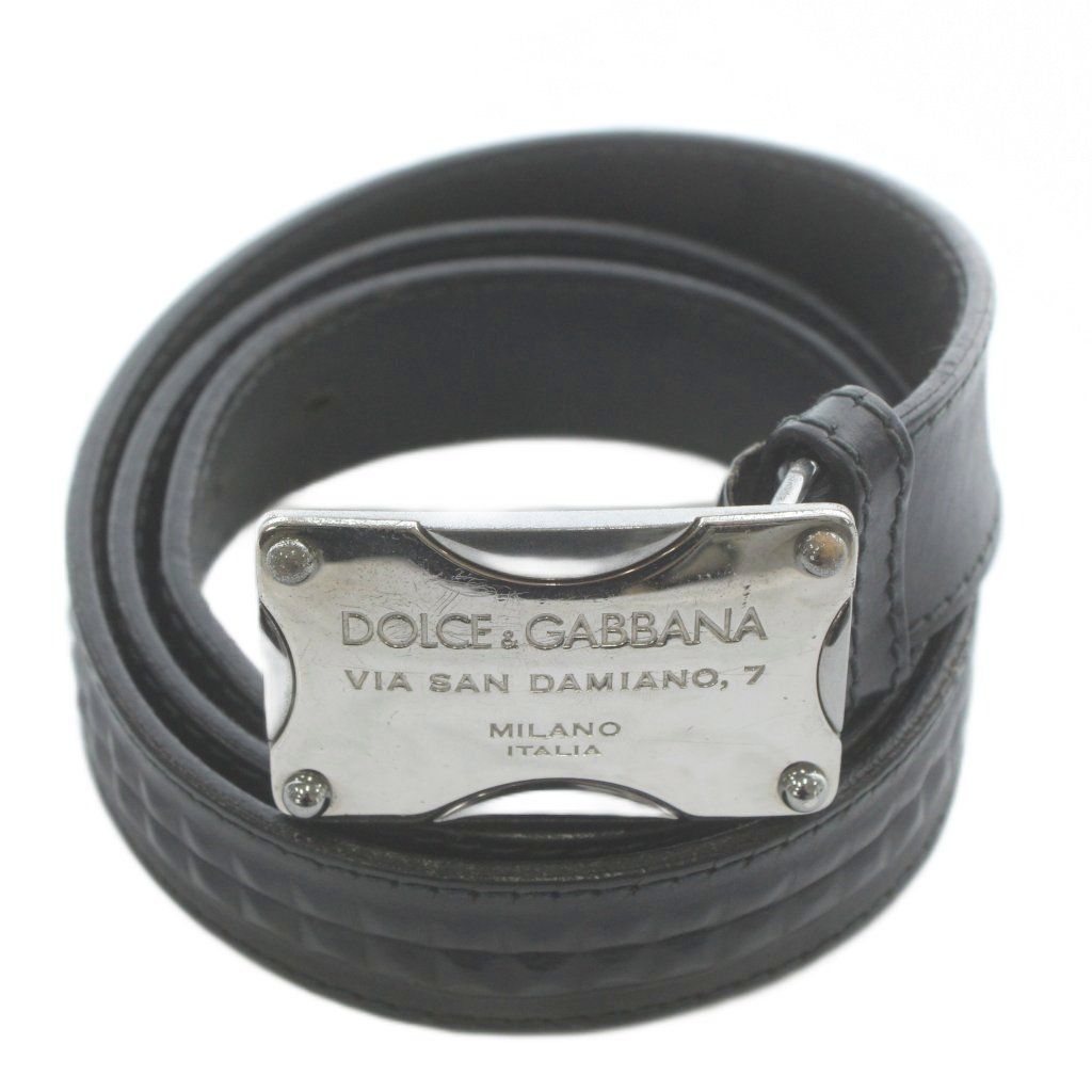 ドルチェ&ガッバーナ ドルガバ DOLCE&GABBANA ベルト バックル レザー