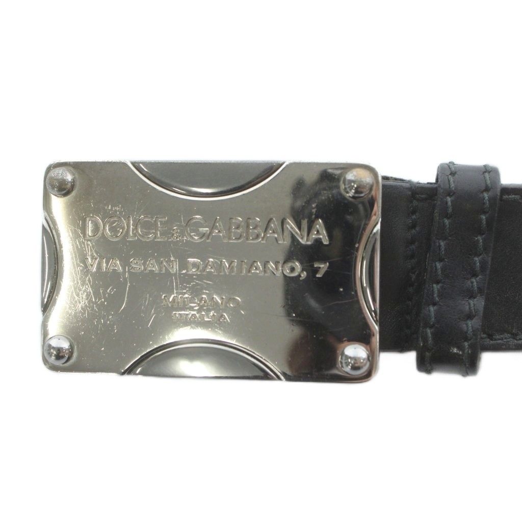 専用★極美品 ドルチェ＆ガッバーナ ロゴ プレート レザー ベルトバッグ ドルチェ&ガッバーナ ドルガバ DOLCE&GABBANA ベルト バックル レザー