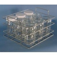 サンワカケン 理化学器具 マヨネーズビン立 SS 79-9 MB 3521 bh