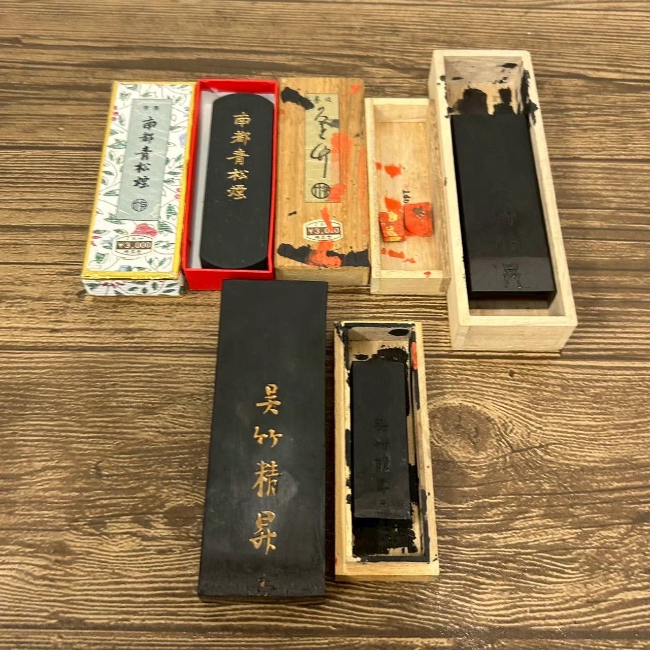 4個セット】呉竹墨 まとめ+赤い墨 文具 書道 古墨 - メルカリ