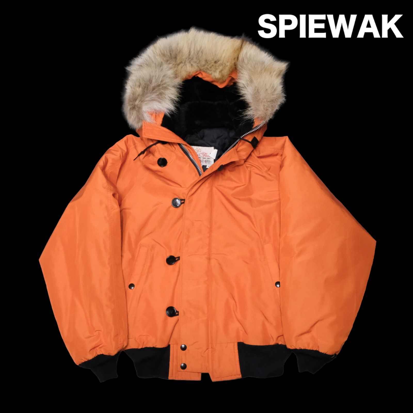スピワック n2b フライトジャケット オレンジ32 n2-b USA製 SPIEWAK N-2B フライトジャケット 60/40クロス レスキュー