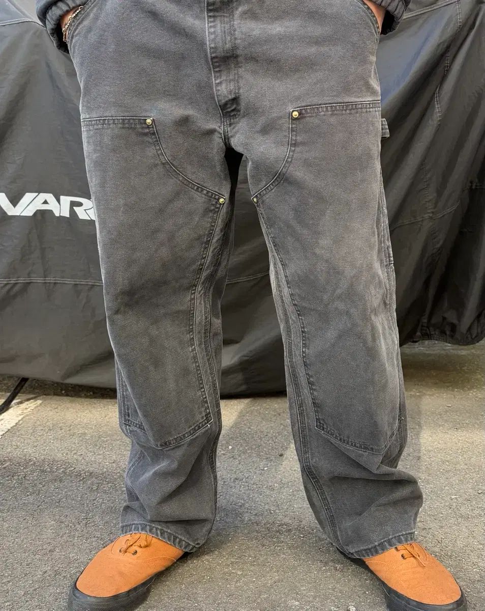 90s ヴィンテージ Carhartt カーハート ダブルニー パンツ ブラック