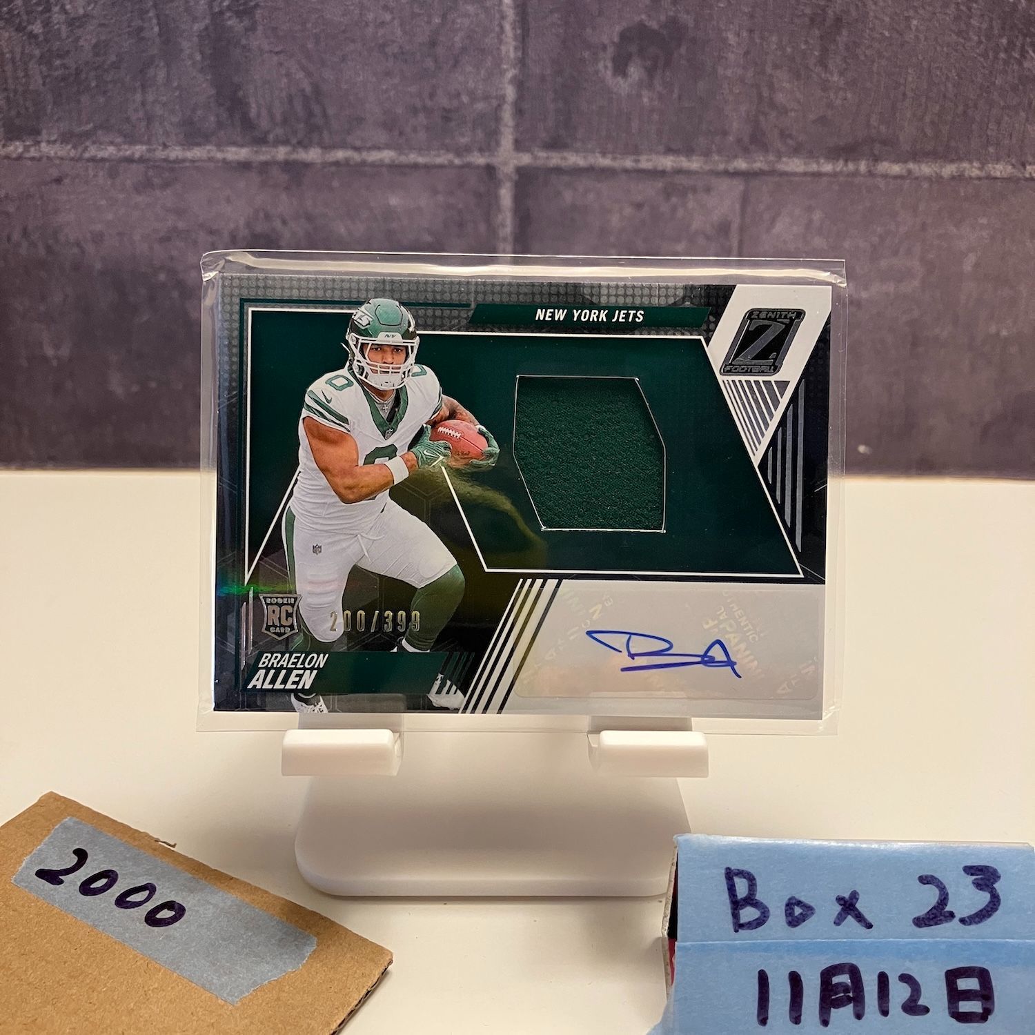 2024 Panini Zenith Braelon Allen 200/399 直筆サインカード New York