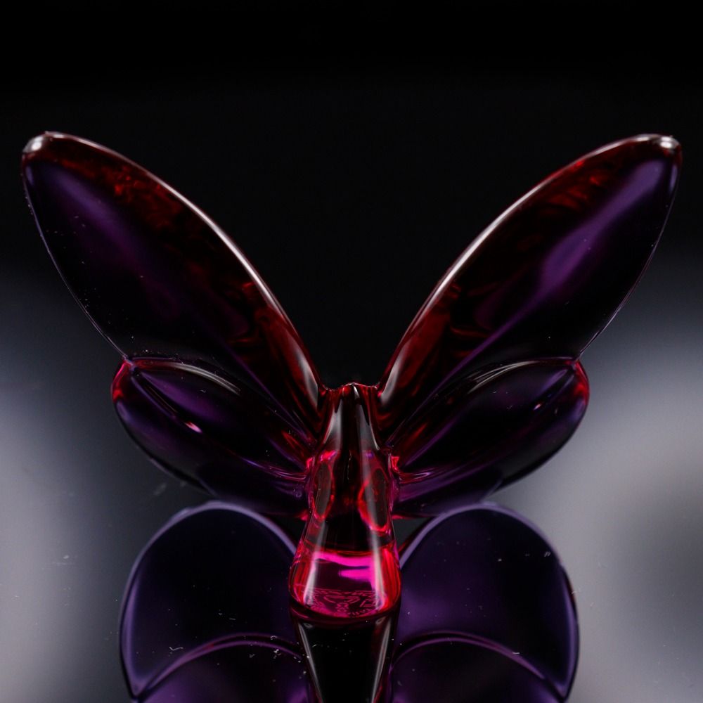 Baccarat】バカラ ラッキーバタフライ レッド クリスタル _ ペーパー