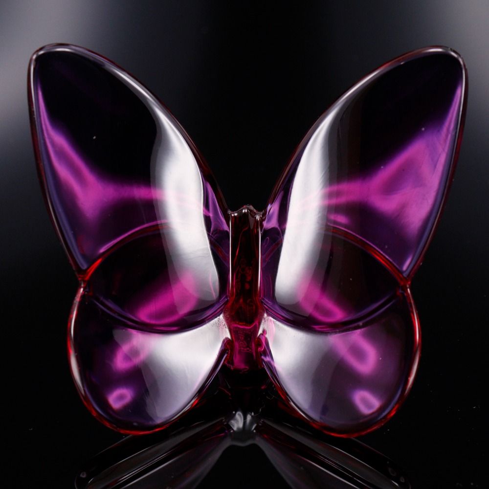 Baccarat】バカラ ラッキーバタフライ レッド クリスタル _ ペーパー