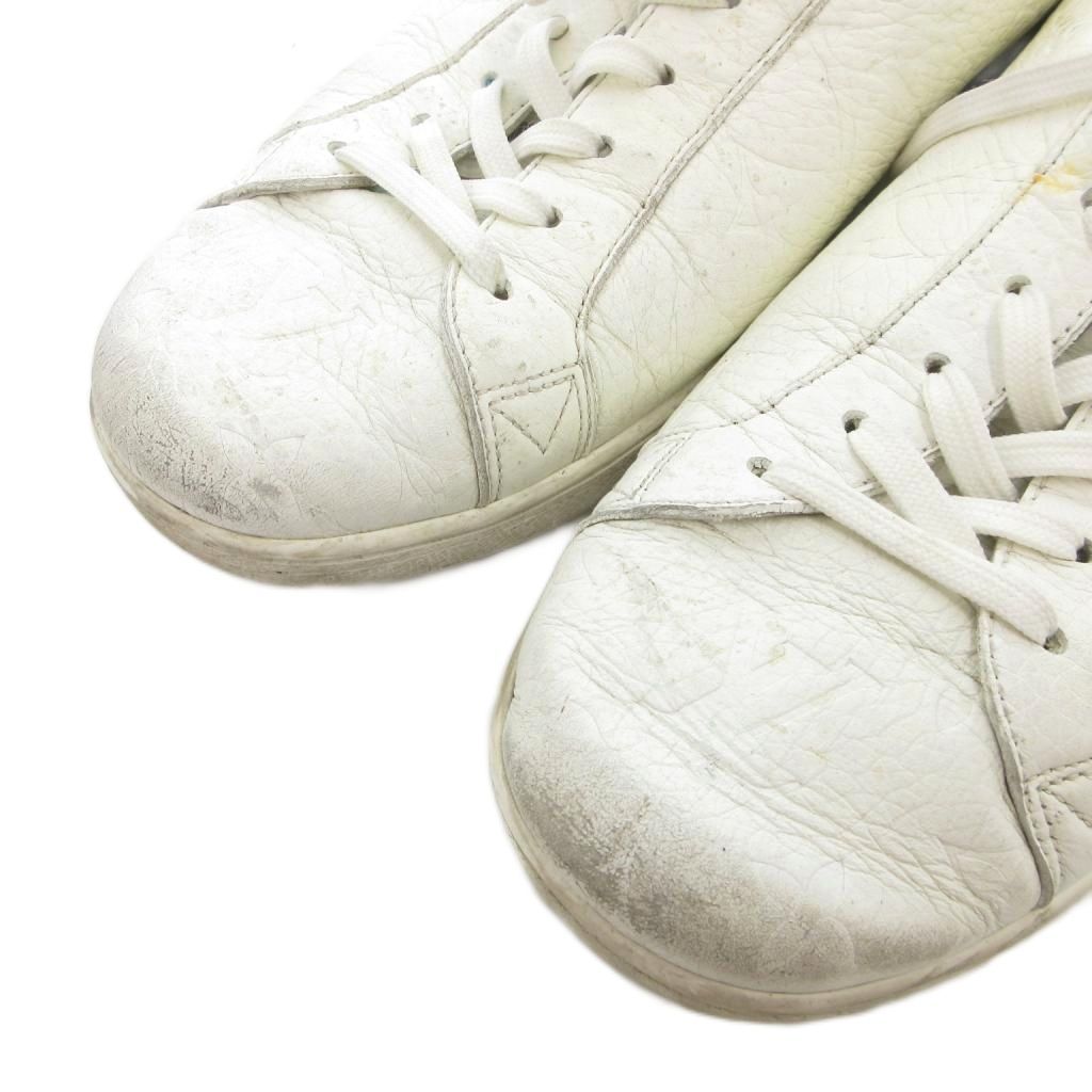 Louis Vuitton ロゴプリント スニーカー ルイヴィトン LOUIS VUITTON スニーカー シューズ レザー 9 白