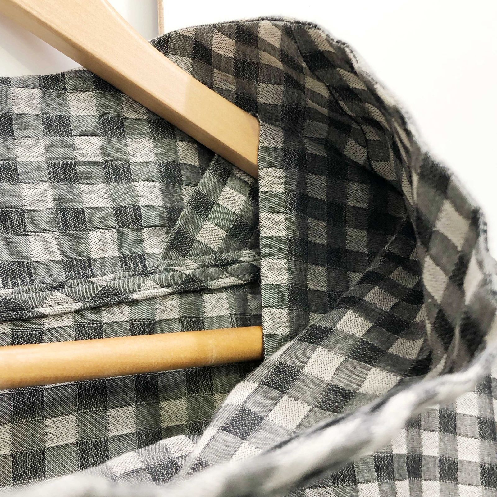 SENSO UNICO センソユニコ 慈雨 チェック柄 ワンピース モノトーン