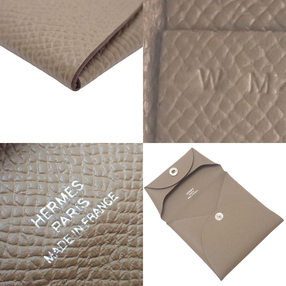 HERMES(エルメス) バスティア エトープ/エトゥープ グレージュ ヴォー