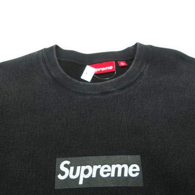 SUPREME 25ss WASHED BOX LOGO CREWNECK BLACK サイズL シュプリーム