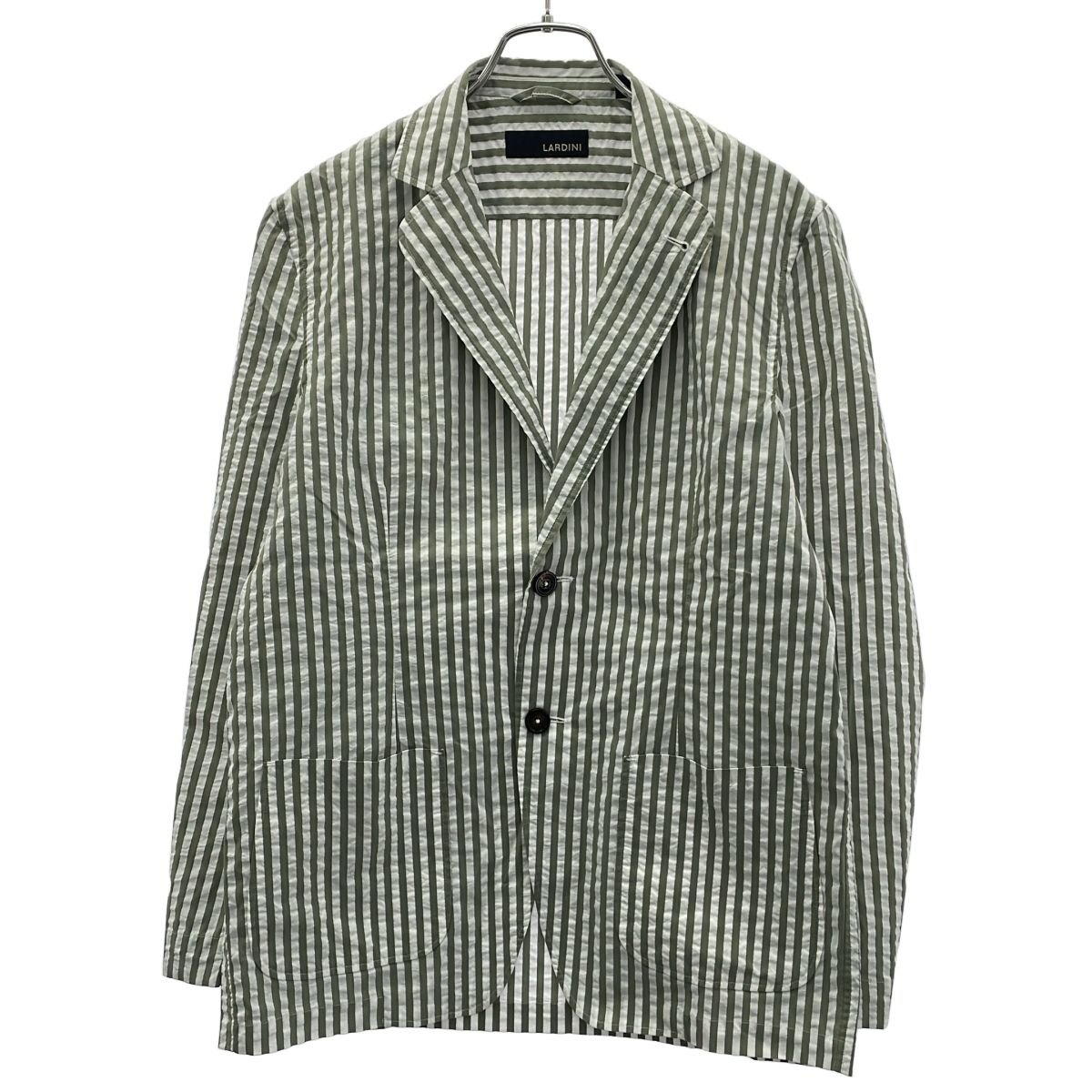 LARDINI ラルディーニ BEAMS別注 シアサッカーストライプテーラード