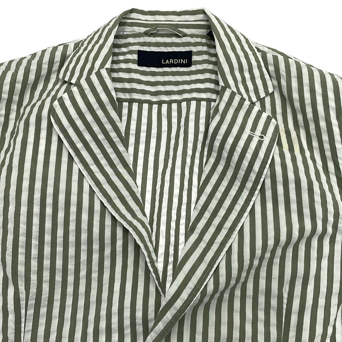 LARDINI ラルディーニ BEAMS別注 シアサッカーストライプテーラード