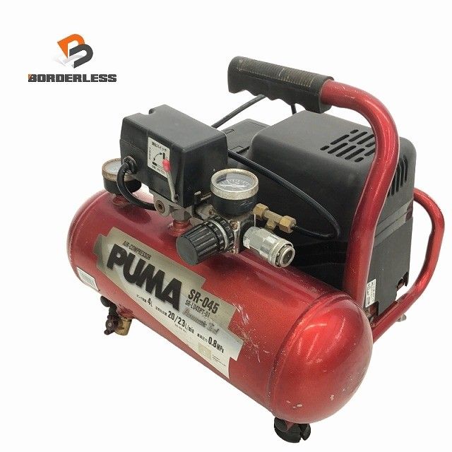 ☆中古品☆SK11 藤原産業 PUMA/プーマ エアコンプレッサー SR-045 SR
