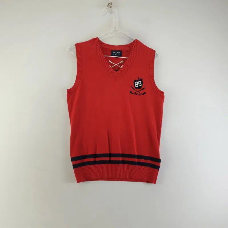 PEARLY GATES パーリーゲイツ レディース 1SIZE レッド Vネック ニット