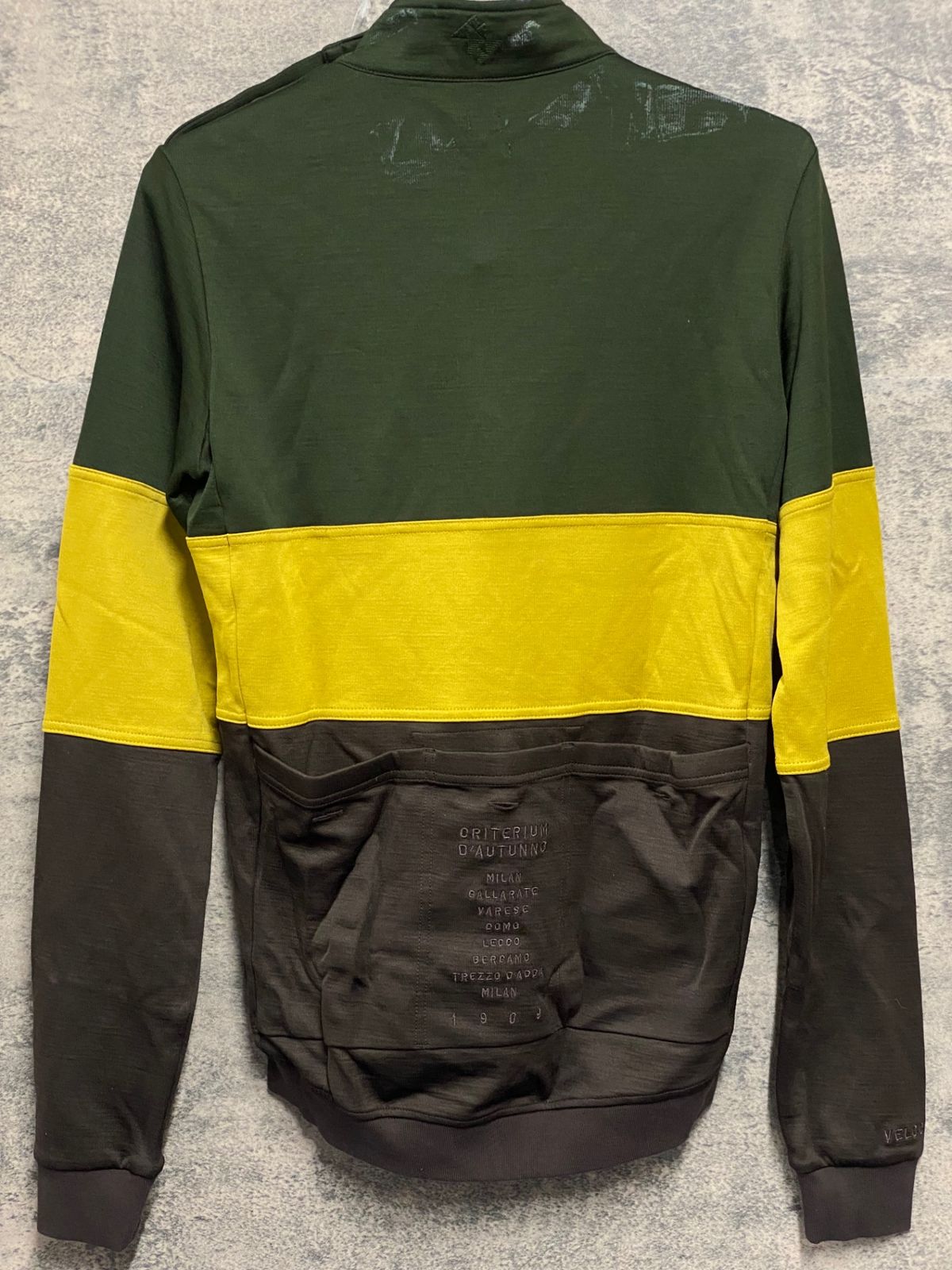 JV235 ラファ Rapha LOMBARDIA JERSEY 長袖 サイクルジャージ 深緑