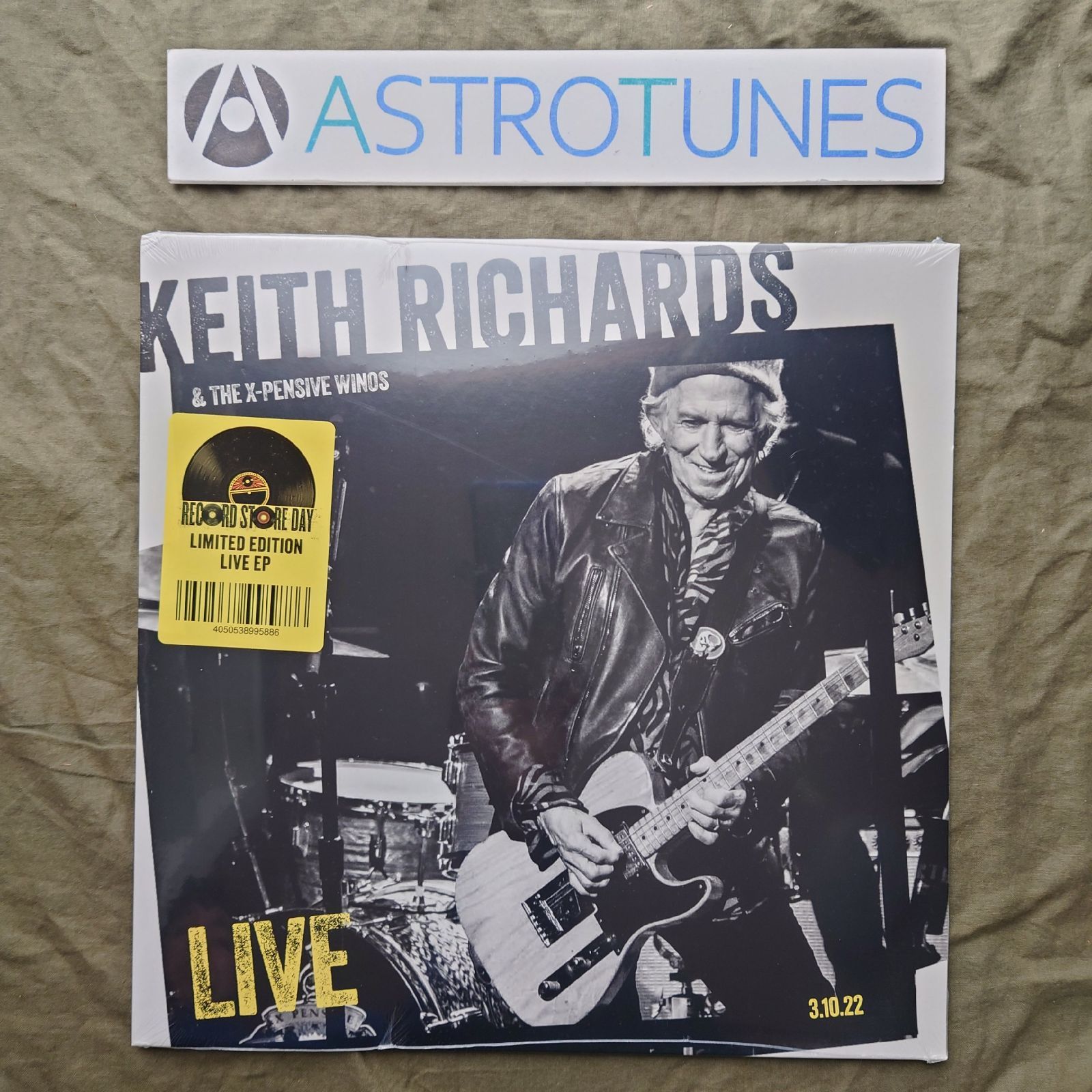 未開封新品 レア盤 2025年 世界盤 Keith Richards 12''EPレコード Live