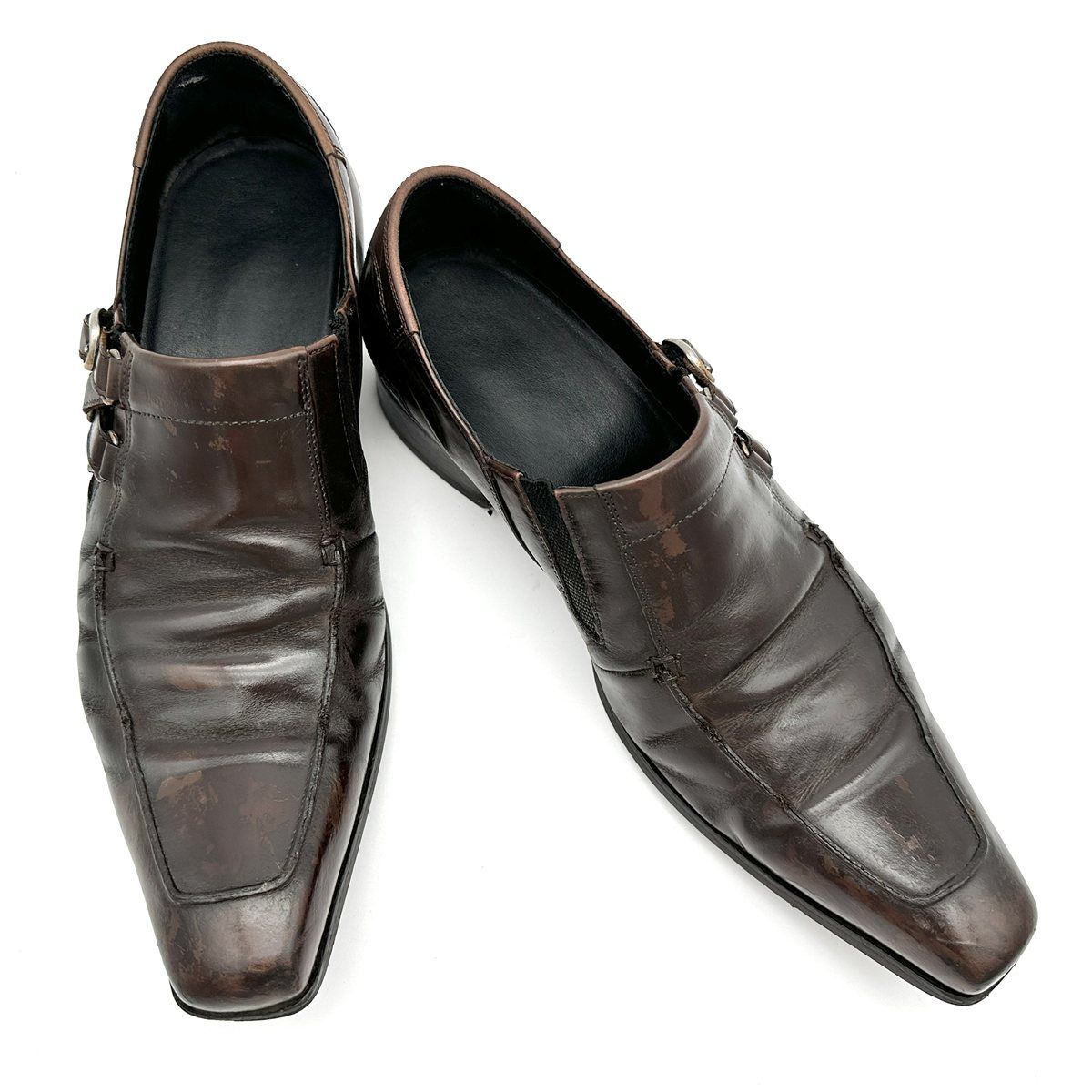 KATHARINE HAMNETT ドレスシューズ 本革 ブラウン 2406T - メルカリ