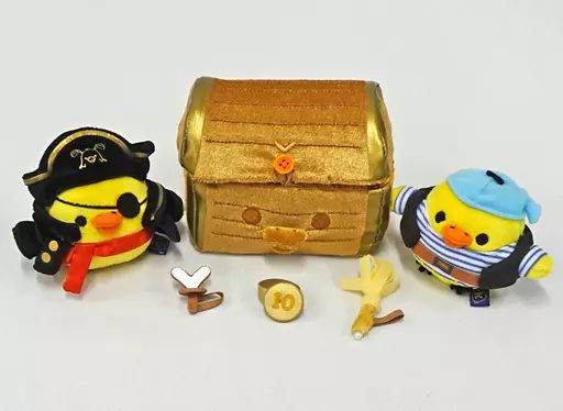 中古】ぬいぐるみ キイロイトリ海賊団のお宝 てのりぬいぐるみセット