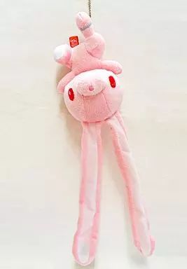 中古】ぬいぐるみ 汎用ピンク 汎用うさぎぬいぐるみ まんまと罠にver