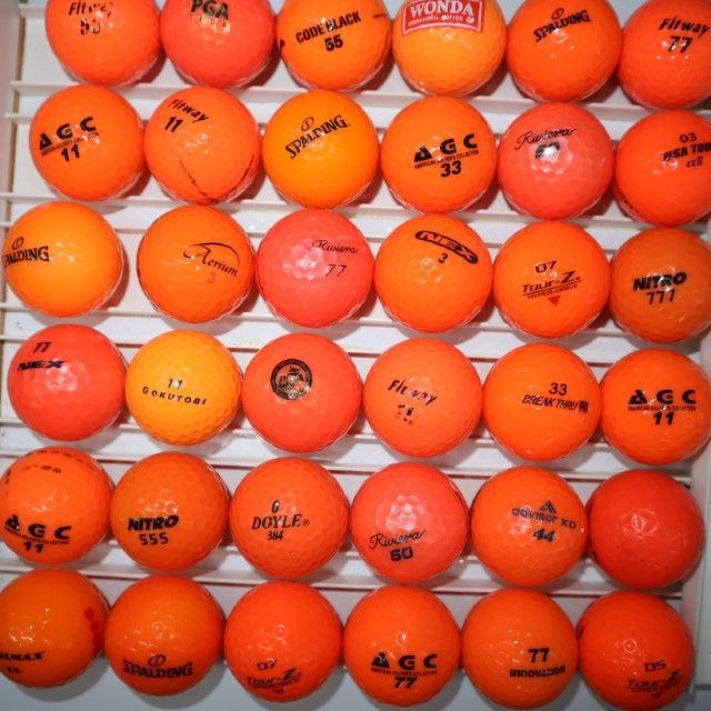3ダース オレンジ カラーボール Bランク メーカー混合 中古 ロスト