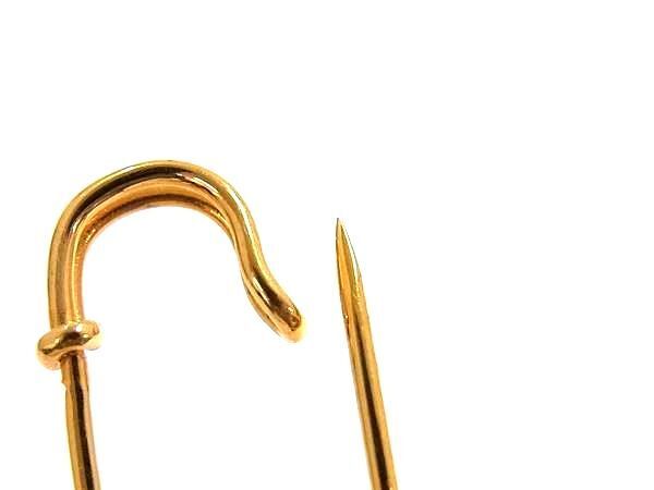 HERMES エルメス ピンブローチ セリエ ゴールド メタル レディース 美