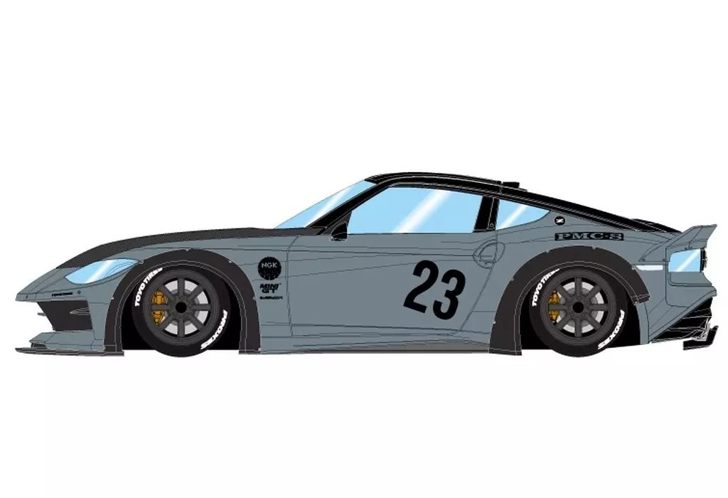 ミニカー 1|18 lb nation Fairlady Z RZ 34 RS Watanabe 8 spoke wheel グレー EML 137 C