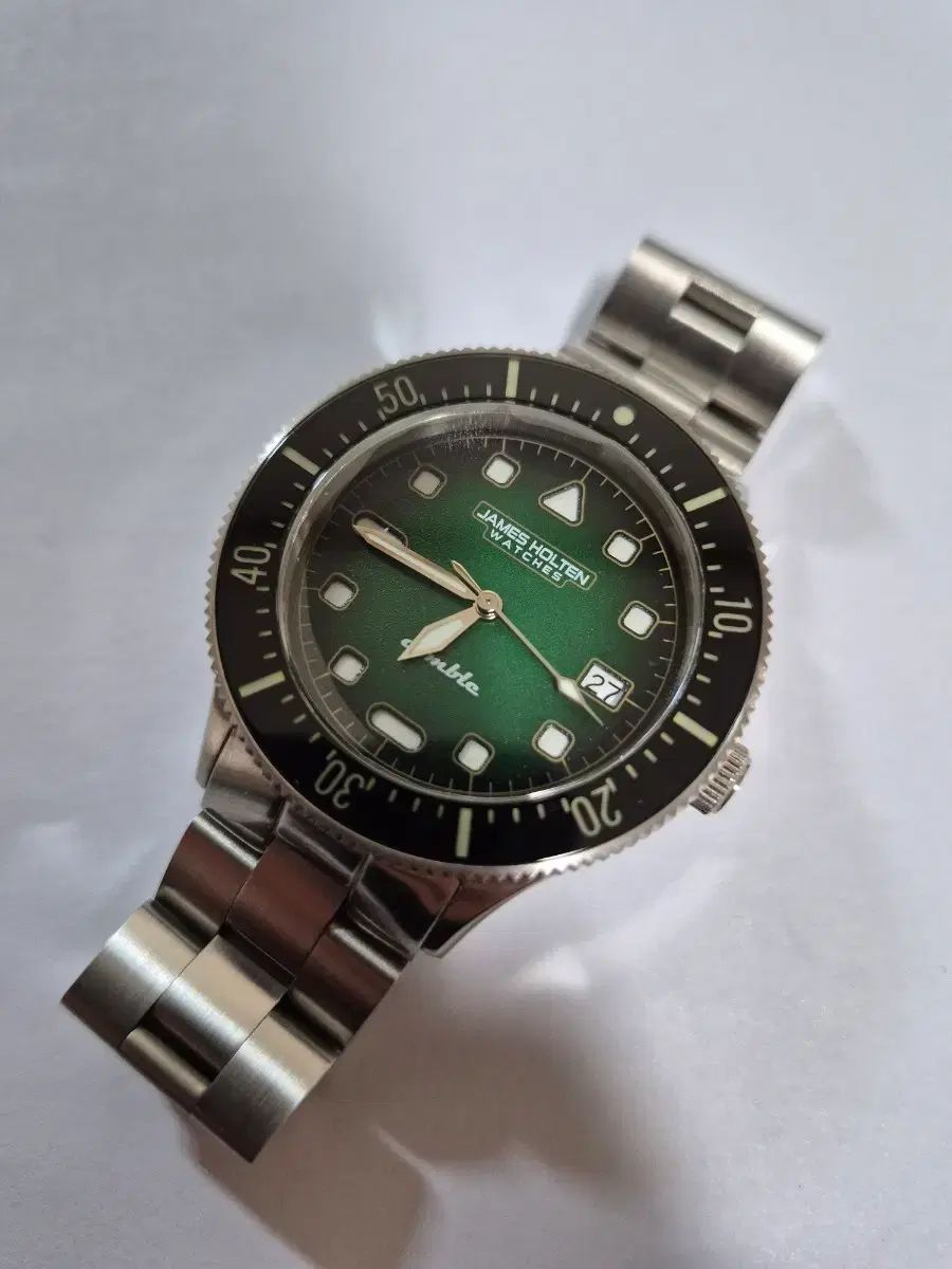 ジェームス ホール ホルテン アンブル グリーン ダイバーズウォッチ