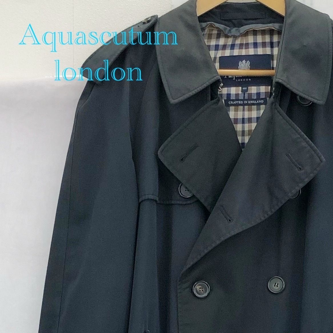 訳あり Aquascutum アクアスキュータム トレンチコート CA00229 ロング
