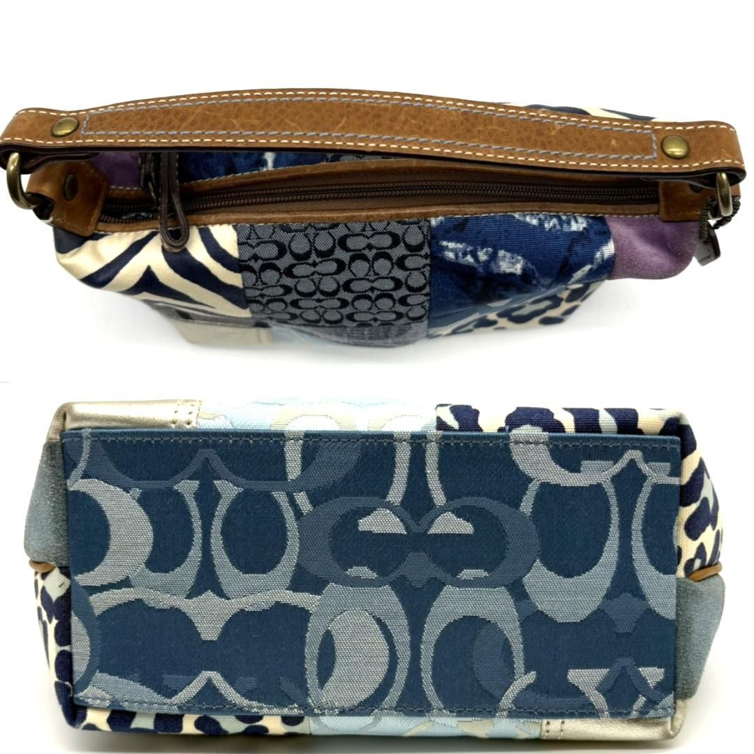 COACH コーチ パッチワーク アクセサリーポーチ ミニワンショルダーバッグ COACH コーチ パッチワーク アクセサリーポーチ ミニワンショルダー