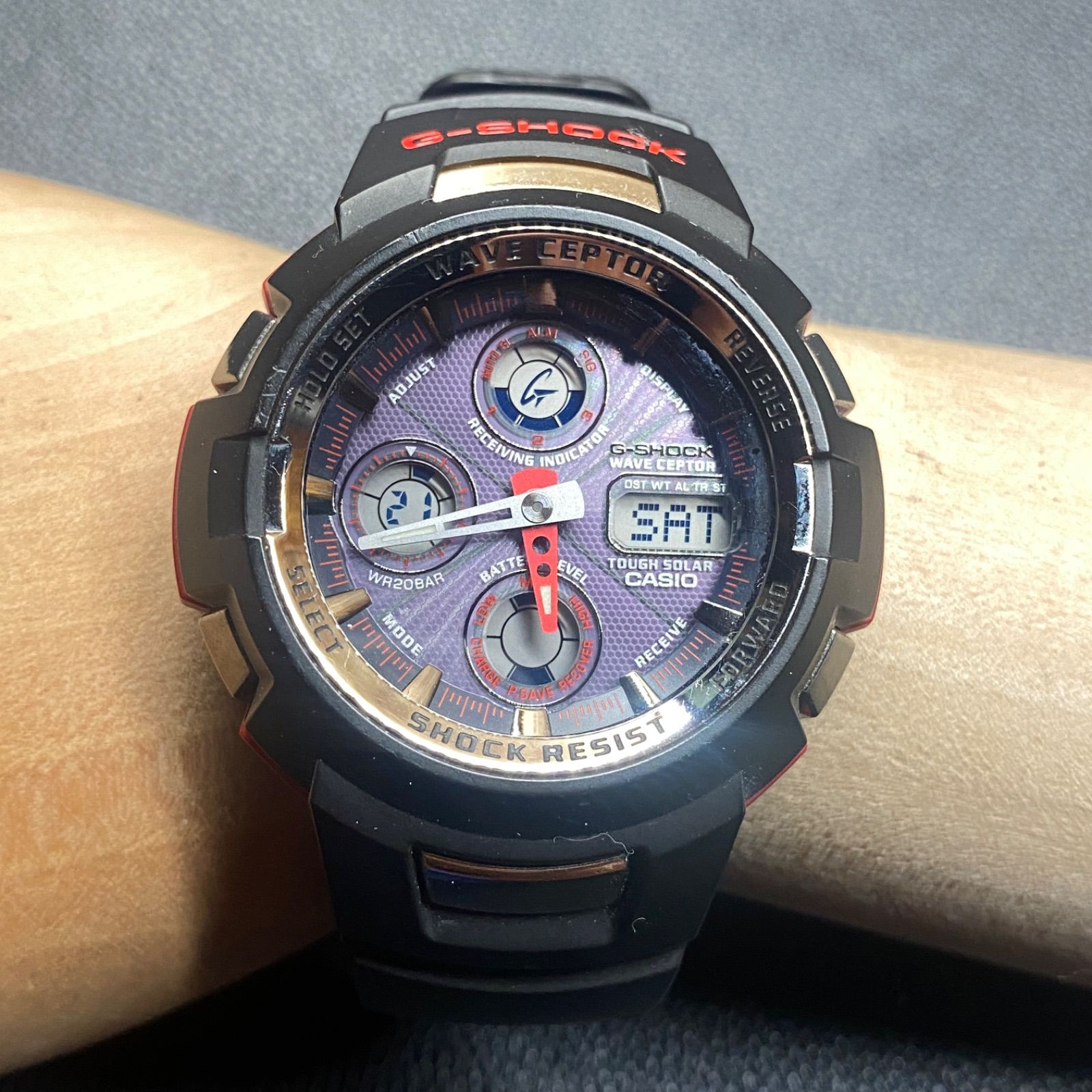 カシオ CASIO GW-1100 G-SHOCK タフソーラー ウェーブセプター メンズ 