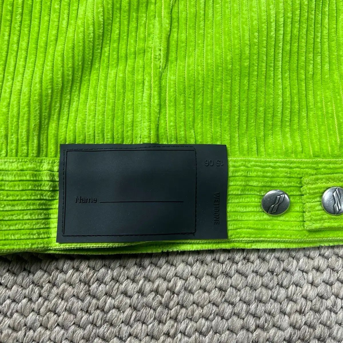 WE11DONE ウェルダン コーデュロイ ジャケット ライム M - メルカリ