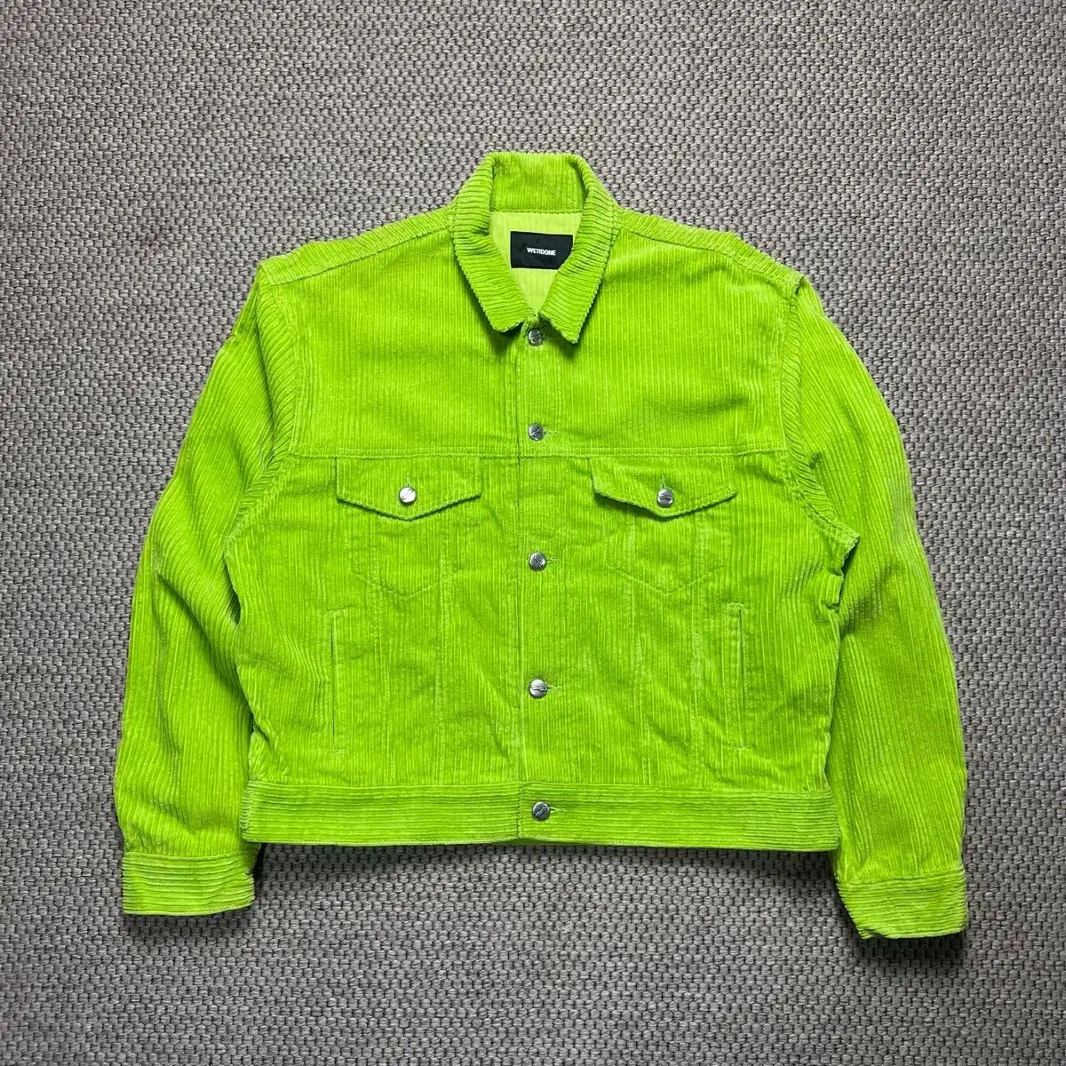 WE11DONE コーデュロイジャケット ライム WE11DONE ウェルダン コーデュロイ ジャケット ライム M - メルカリ