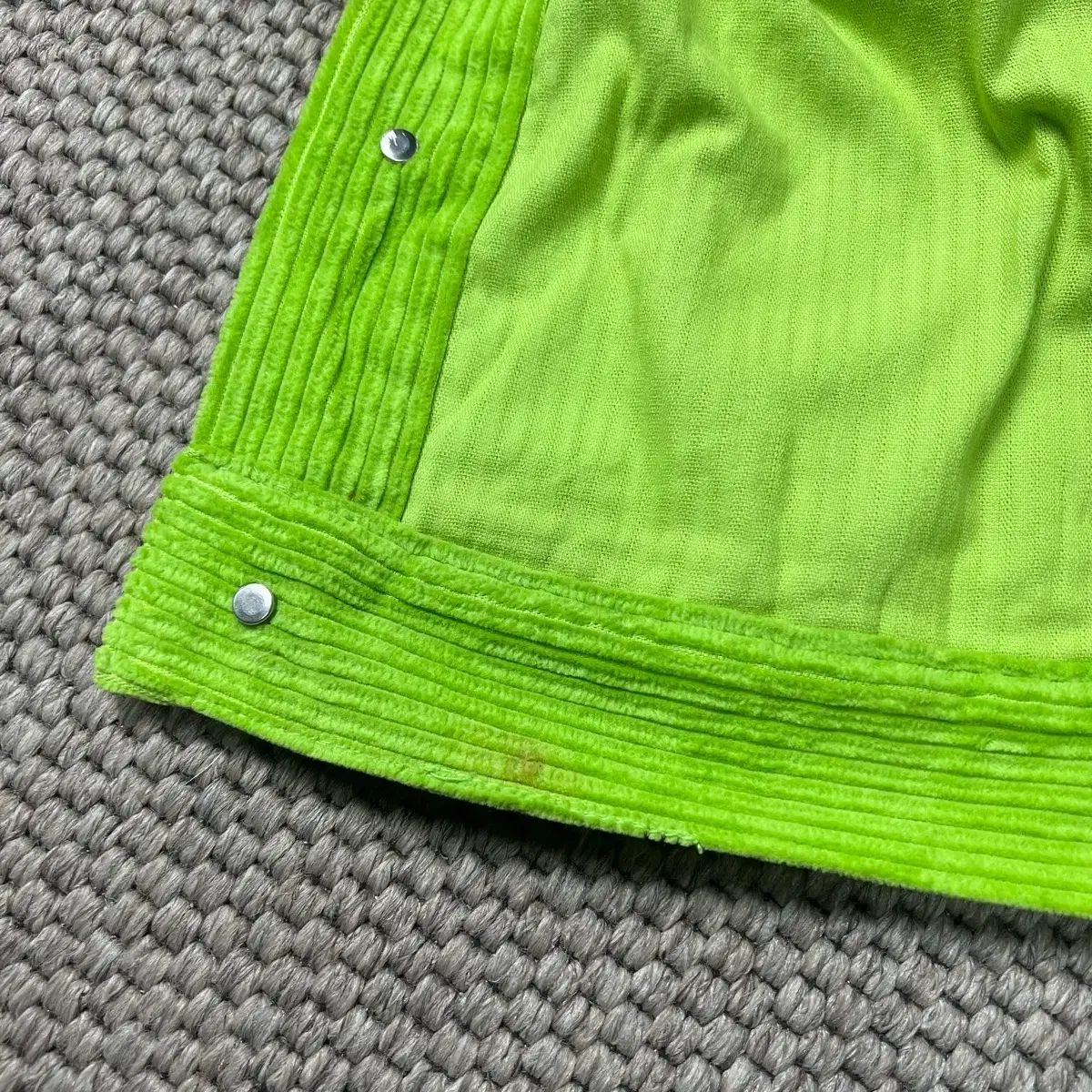 WE11DONE コーデュロイジャケット ライム WE11DONE コーデュロイジャケット ライム