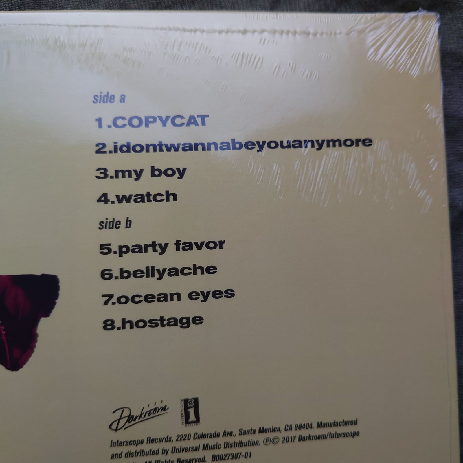 未開封新品 2017年 米国 本国盤 ビリー・アイリッシュ Billie Eilish