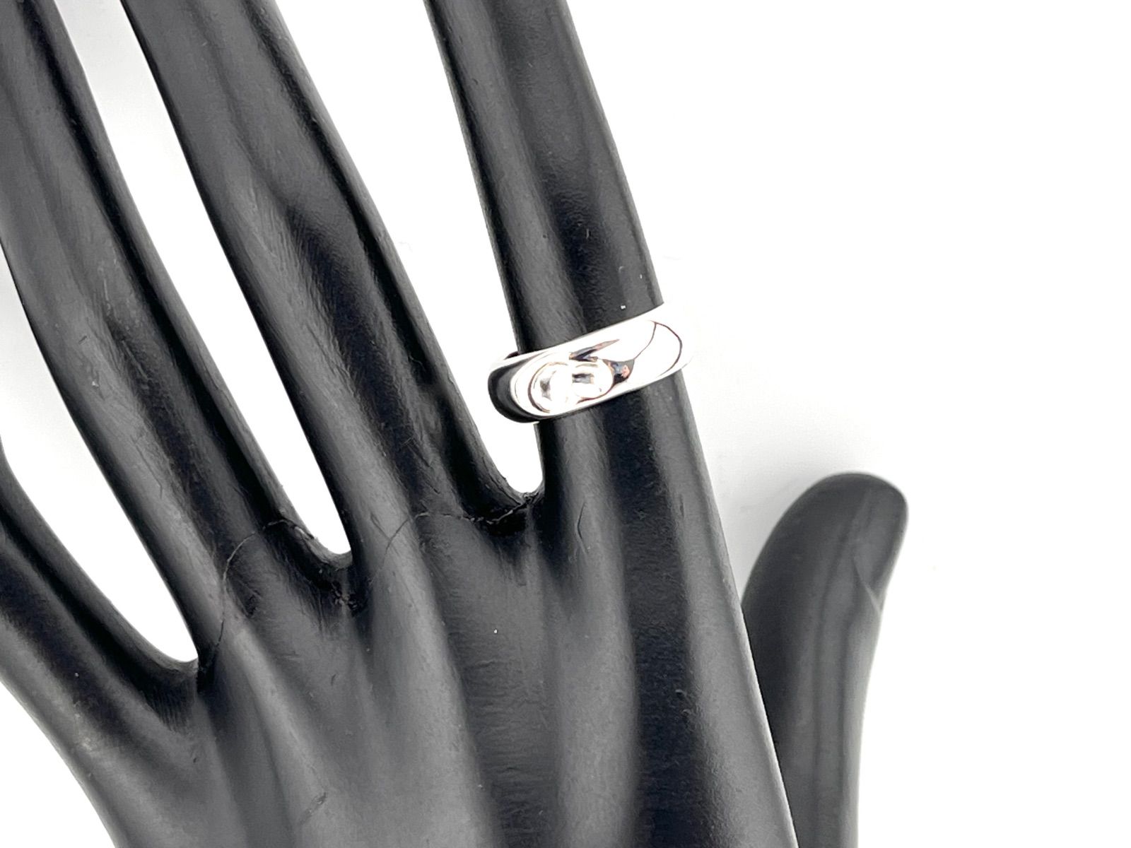 a202 美品 Tiffany&Co. ティファニー カーブド ハート リング シルバー