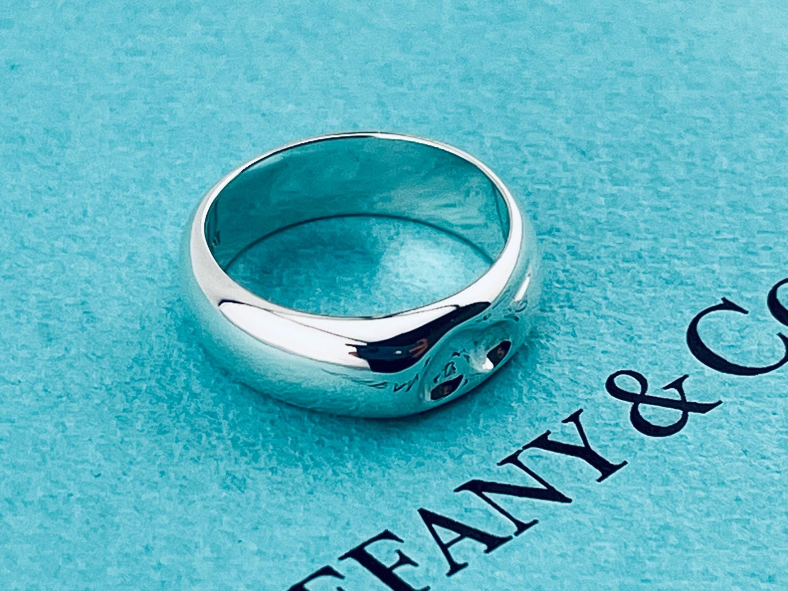 a202 美品 Tiffany&Co. ティファニー カーブド ハート リング シルバー