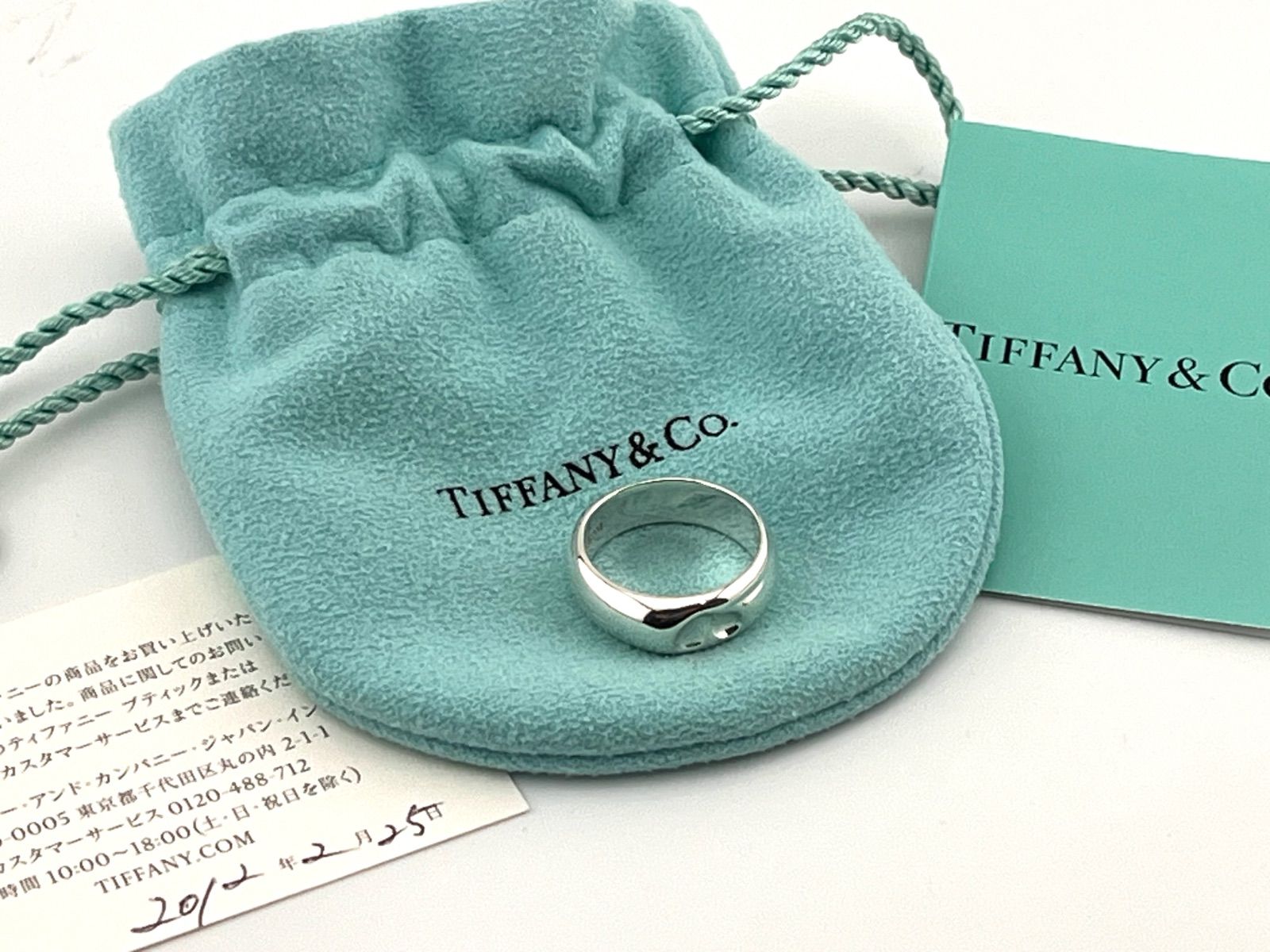 a202 美品 Tiffany&Co. ティファニー カーブド ハート リング シルバー
