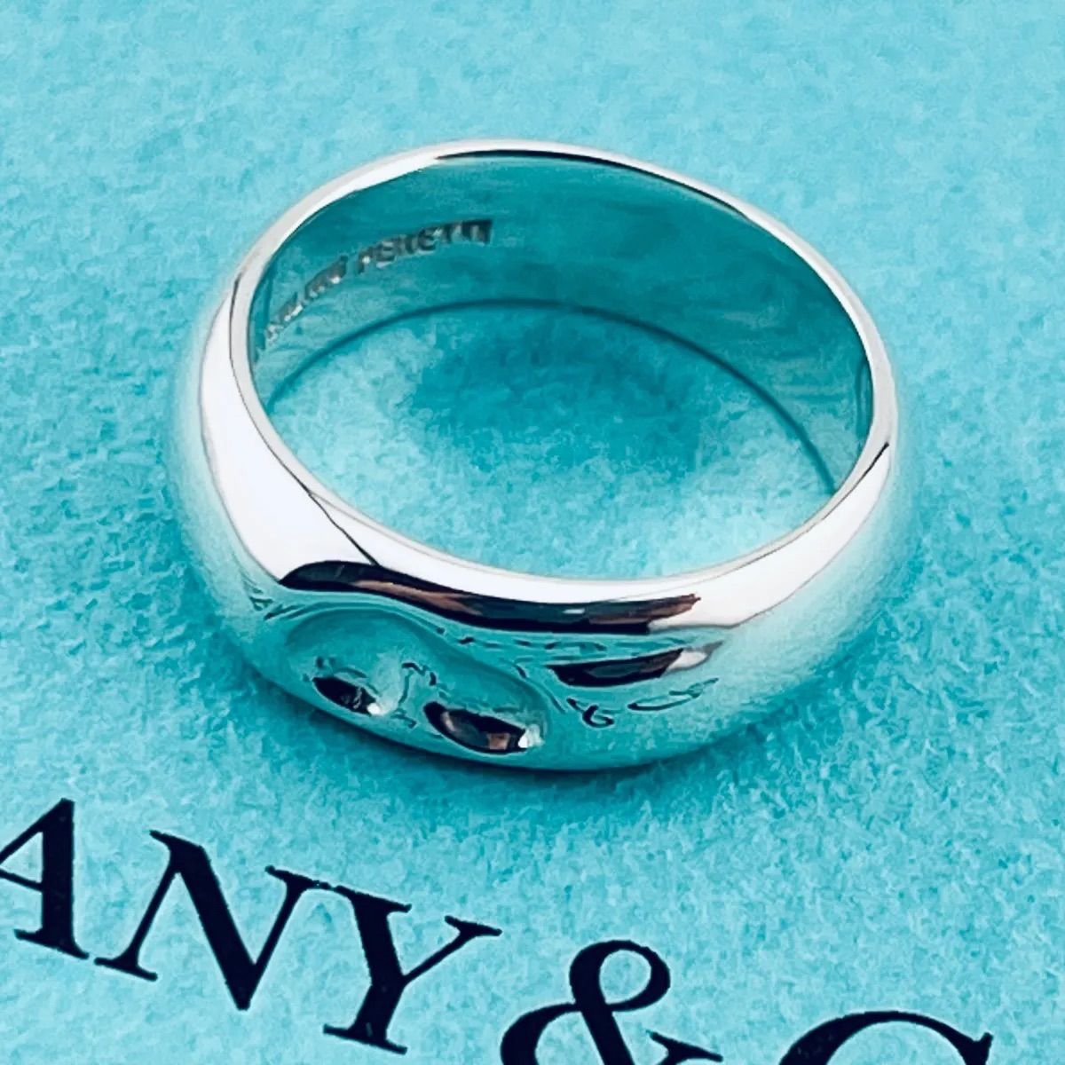 a202 美品 Tiffany&Co. ティファニー カーブド ハート リング シルバー