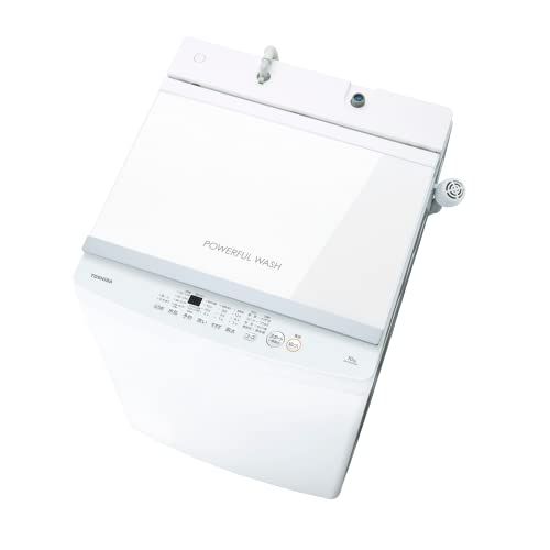 東芝 TOSHIBA 全自動洗濯機 10 kg AW-10 GM 3 W 大容量 まとめ洗い ガラストップデザイン ステンレス槽 ふろ水ポンプ ピュアホワイト d 9 f 6 99
