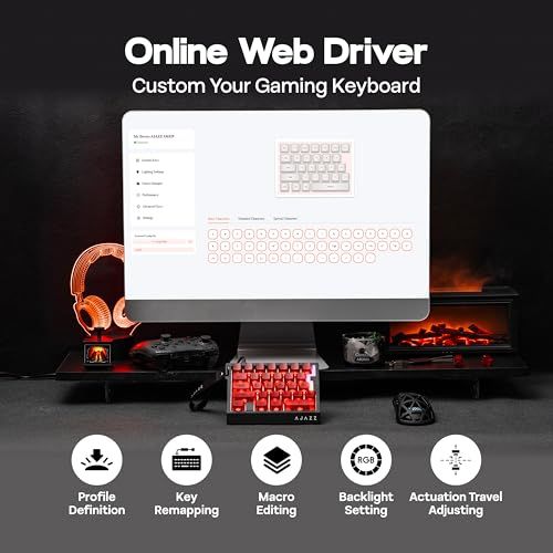  MechLands AJAZZ AK 029 高速有線ゲーミングキーボード 8000 Hzポーリング 29キー 片手用キーボード 磁気スイッチ付き アクチュエーション調整 RGBバックライト アルミプレート搭載 Windows|Mac対応 dcefc 852 その他 キッチン 食器