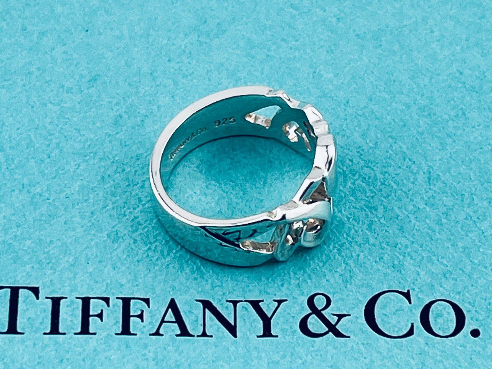 a203 美品 Tiffany&Co. ティファニー トリプル ラビングハート リング