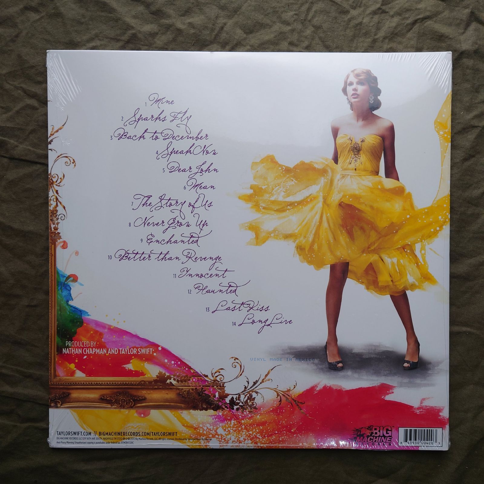 2010年 米国 本国盤 オリジナルリリース盤 Taylor Swift 組LPレコード Speak Now Original Version ASTROTUNES