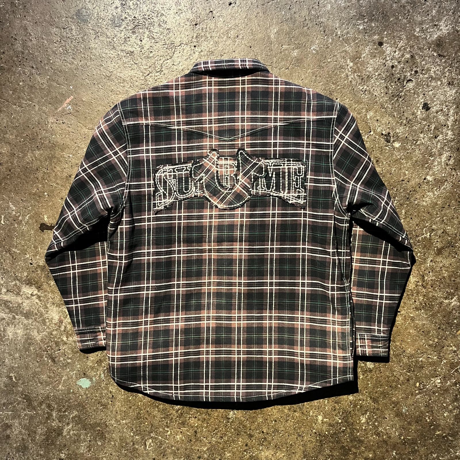 Supreme × TRUE RELIGION 25aw Quilted Lined Plaid Flannel Shirt 